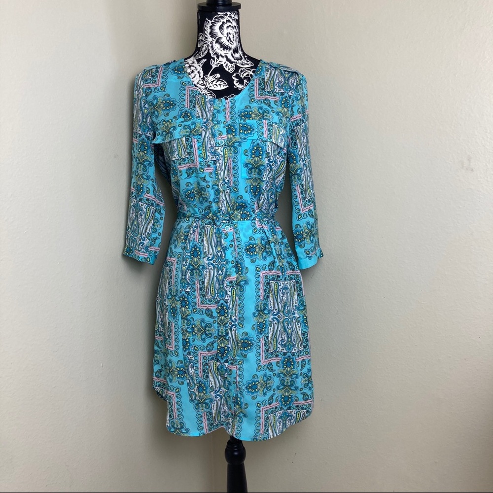 EUC Victoria's Secret Paisley Button Up Dress